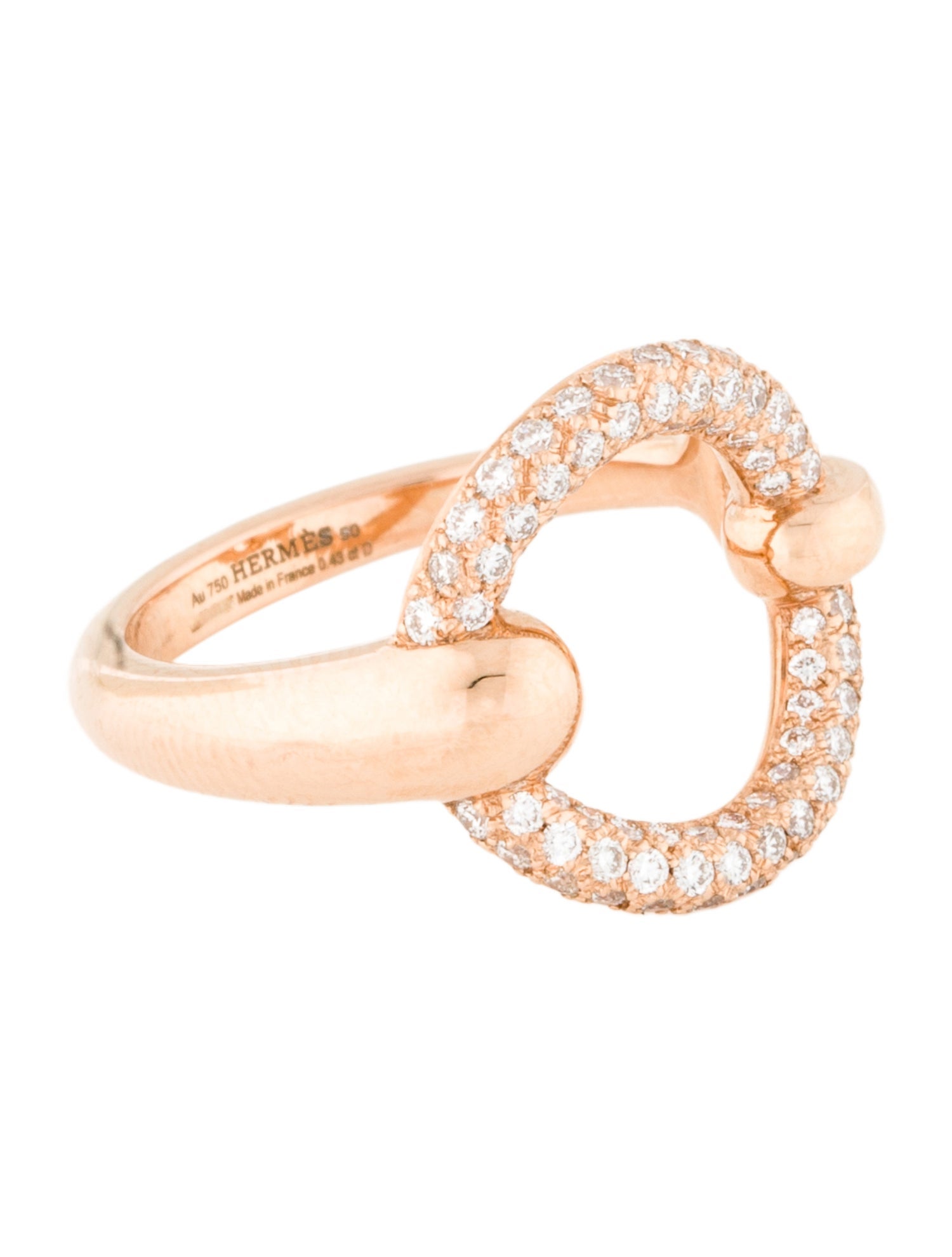 Hermès Hermès Diamond Filet d'Or Cocktail Ring